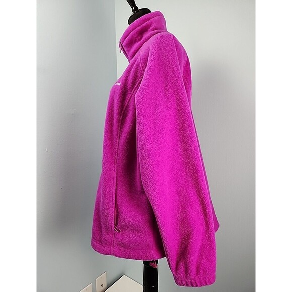 Columbia Womens 1X Benton Springs Full-Zip Fleece Jacket Zipper Pockets - Picture 9 of 15